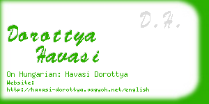 dorottya havasi business card